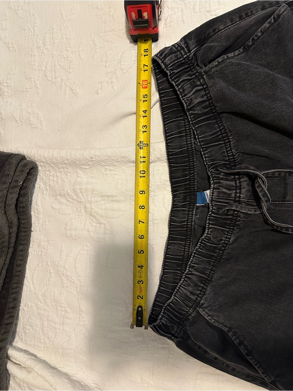OLD NAVY High Rise Wide Leg Barrel Jeans Black/Gray - Picture 5 of 5